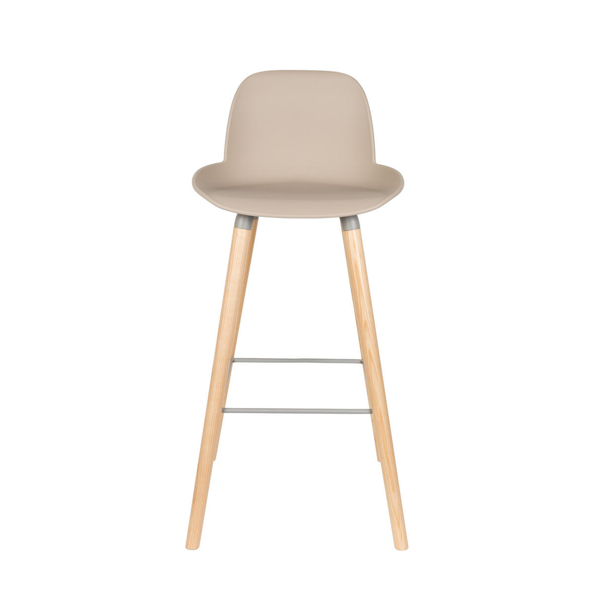 BARHOCKER Albert Kuip Rückenlehne 75 cm Taupe/ Beige - 2 er Set - Taupe, Kunststoff (47/98.5/47.5cm) - Zuiver