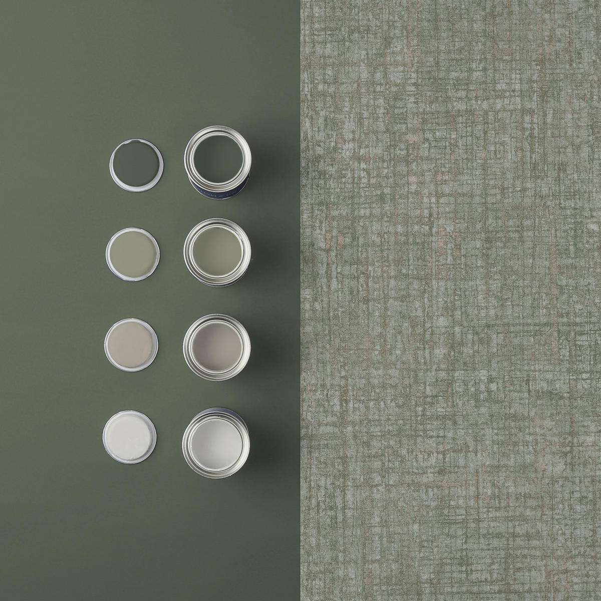 VLIESTAPETE Armando Sage - Grün, Papier/Kunststoff (52/1000cm) - Graham & Brown