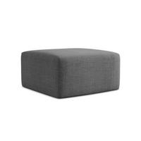 POUF Strukturstoff Grau - Dunkelgrau/Schwarz, Holzwerkstoff/Kunststoff (75/37/75cm) - Makamii