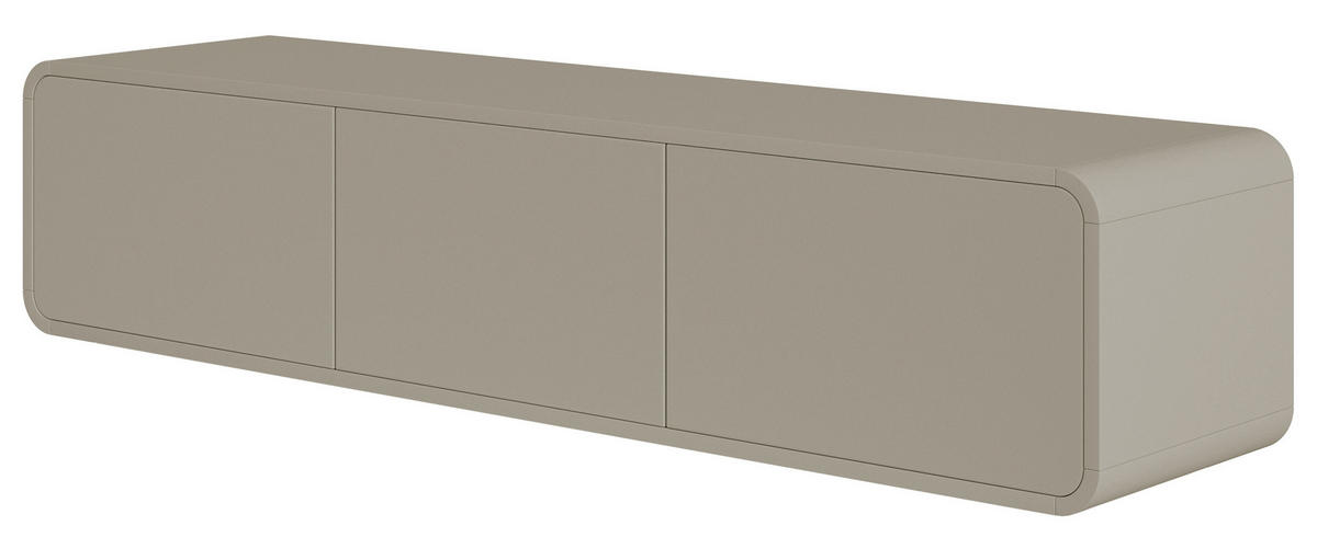 Selsey TV-Hängeboard Oro Greige 154 cm mit 3 Schubladen
