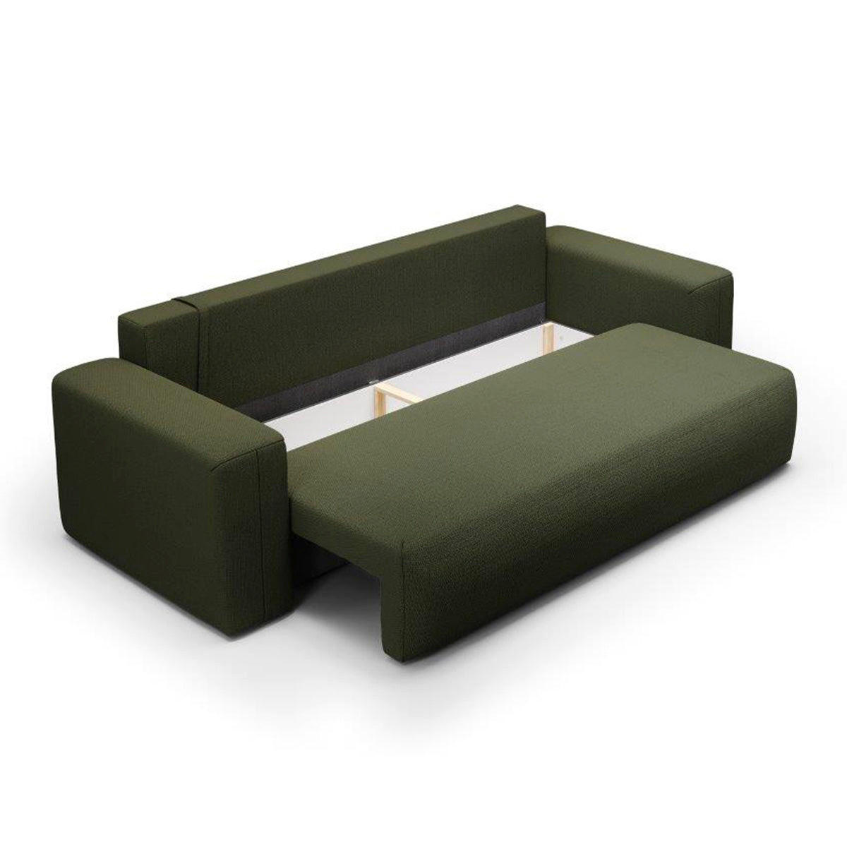 SOFA Bliss 3 Sitzplätze Tannengrün - Grün, Holz (252/72/97cm) - Petits-meubles