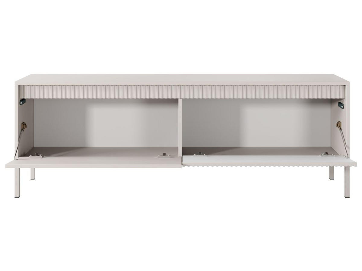 TV-SCHRANK Beige 154 cm Sorano - Beige, Naturmaterialen/Metall (154/54/40cm) - Graingold