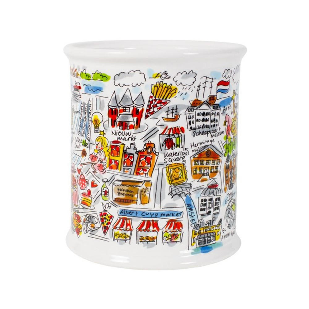VORRATSDOSE Amsterdam in Bunt - 16 x 22cm - Multicolor, Keramik (16/22/16cm) - Blond Amsterdam