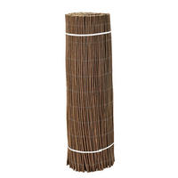 WEIDENZAUN Hyssna - Dunkelbraun, Naturmaterialien (200/200cm) - casa.pro
