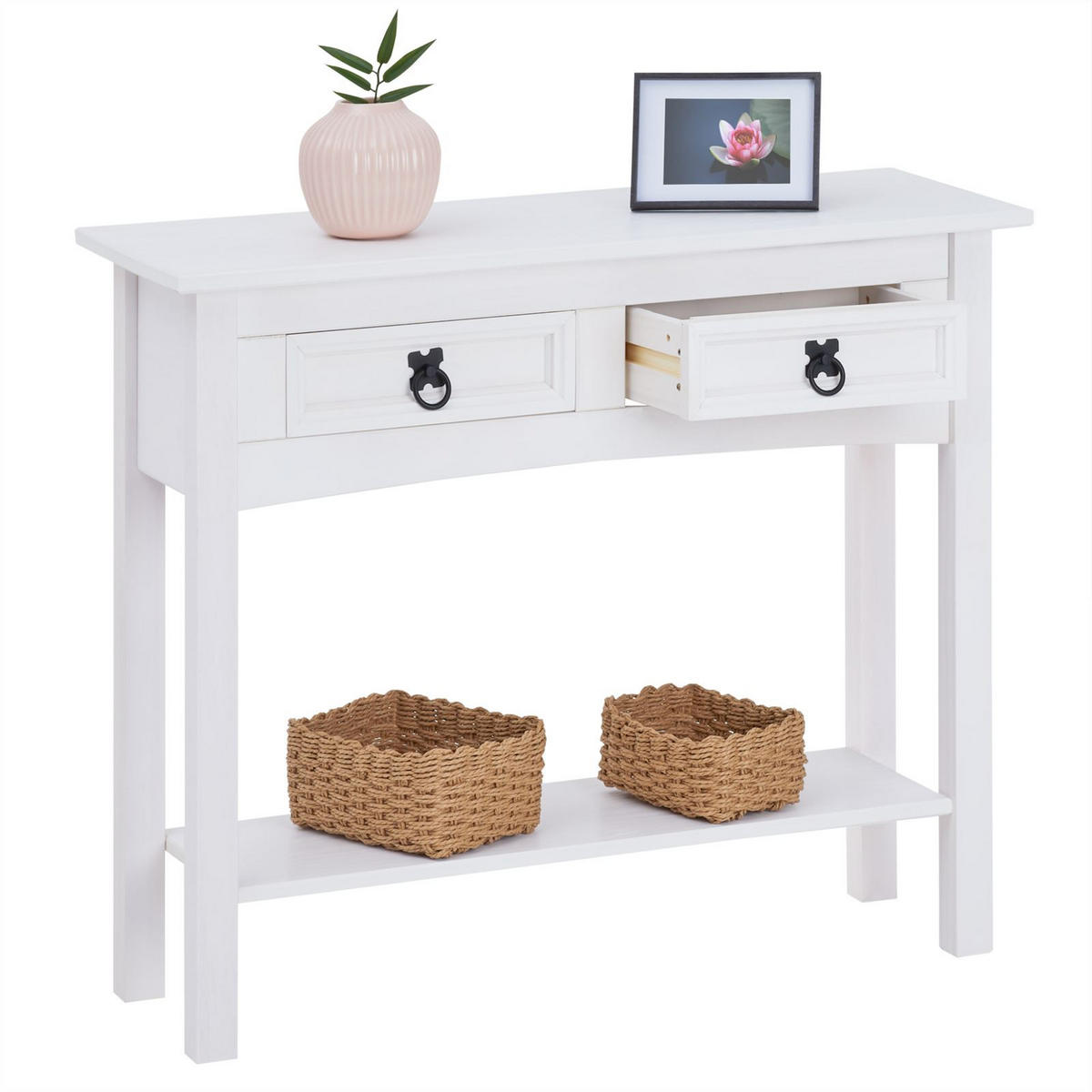KONSOLENTISCH RURAL - Weiß, Holz (32/88/73cm) - CARO-Möbel