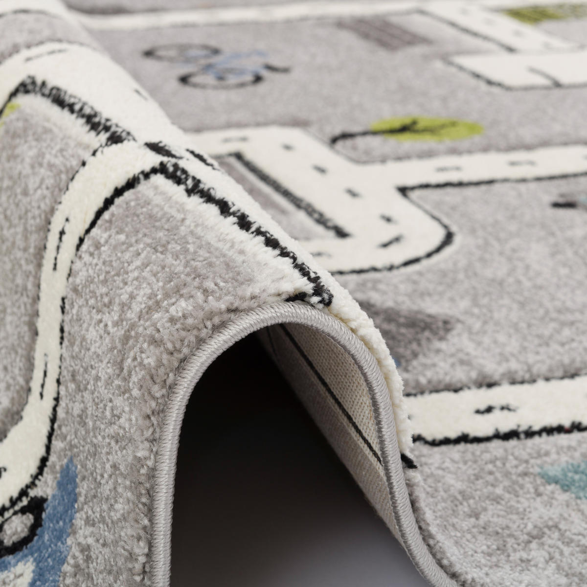 KINDER TEPPICH MAUI KIDS STRASSEN - Grau, Textil (120/170cm) - Pergamon