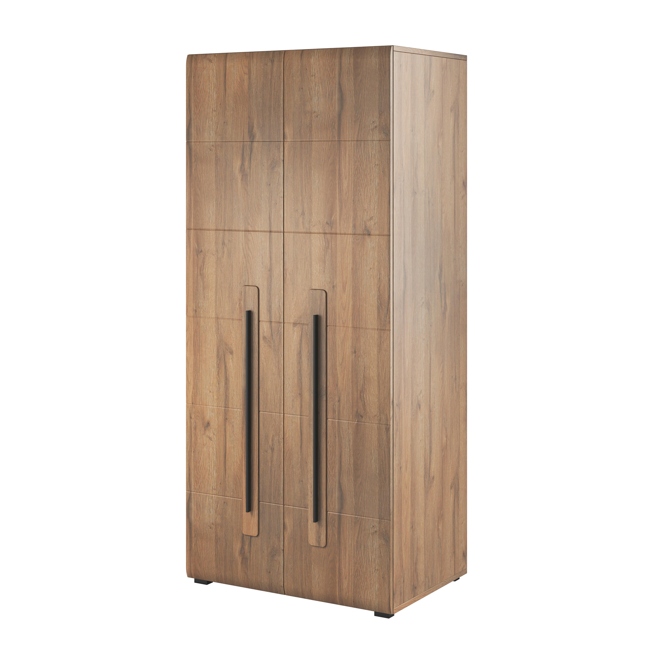 DREHTÜRENSCHRANK TULLIA 90/204/60 cm 2-türig Eichefarben - Eichefarben, Holzwerkstoff (90/204/60cm) - MASSENO