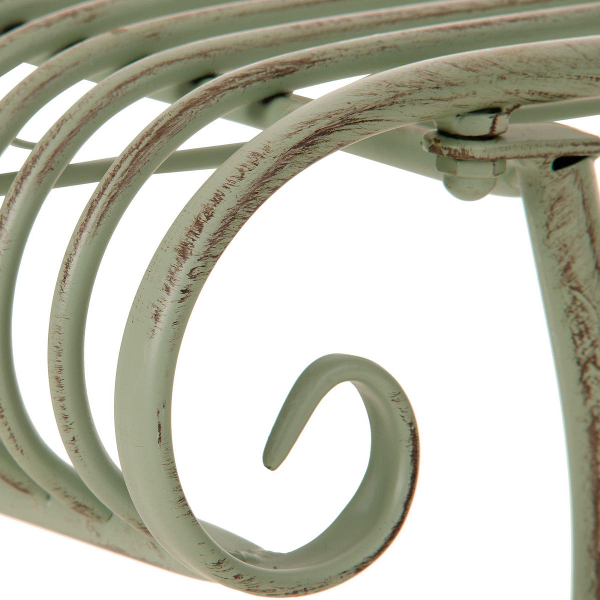 GARTENLIEGE Metall antik-grün - Grün, Metall (156/78/46cm) - CLP