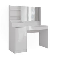 SCHMINKTISCH Sherry Weiß/Weiß Hochglanz 119.8 cm 3 Teile - Weiß Hochglanz, Holzwerkstoff (119.8/76/50.1cm) - Vicco