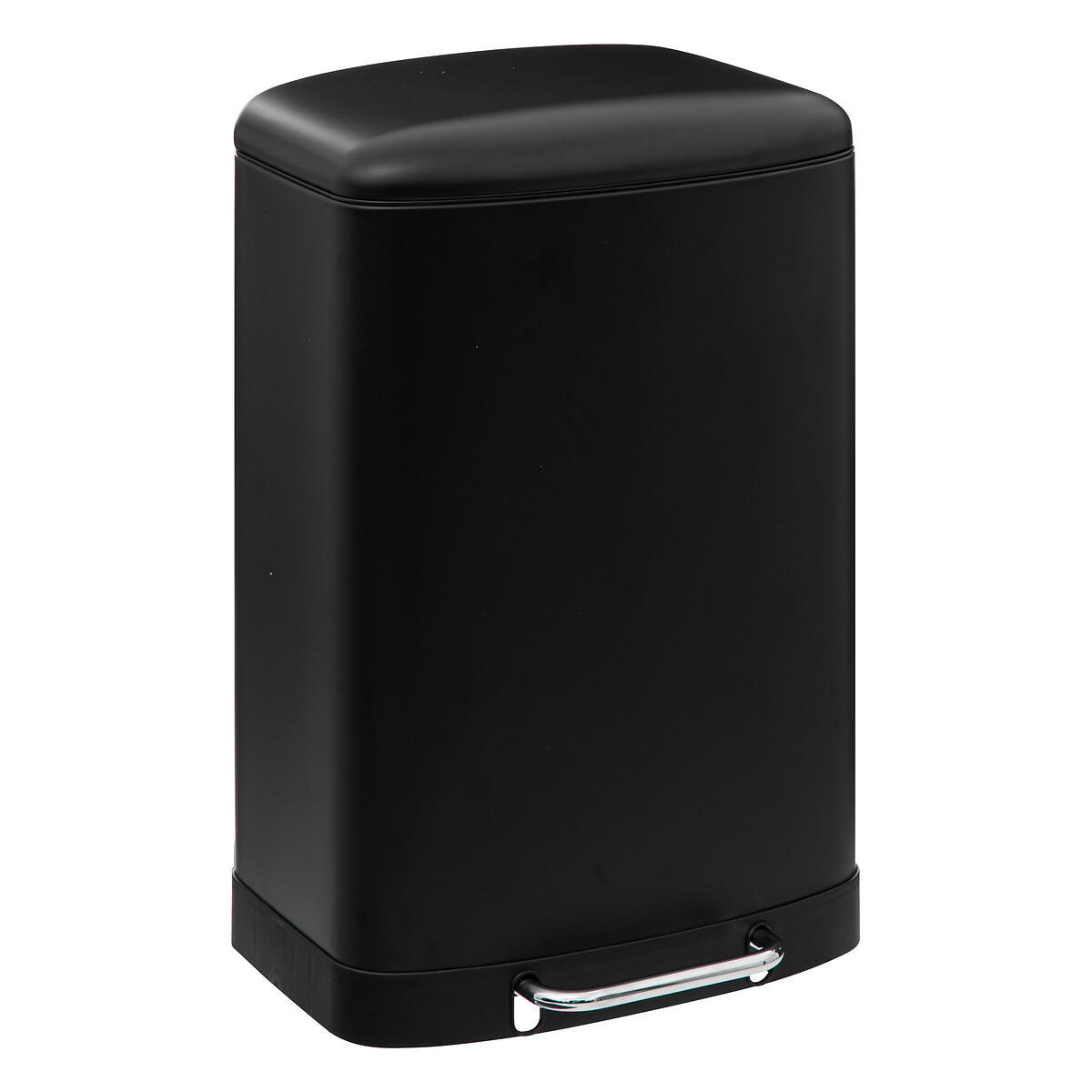 MÜLLEIMER Edelstahl 50 l 44/37,5/66 cm - Schwarz, Metall (37.5/66/44cm) - 5five Simply Smart