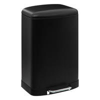 MÜLLEIMER Edelstahl 50 l 44/37,5/66 cm - Schwarz, Metall (37.5/66/44cm) - 5five Simply Smart
