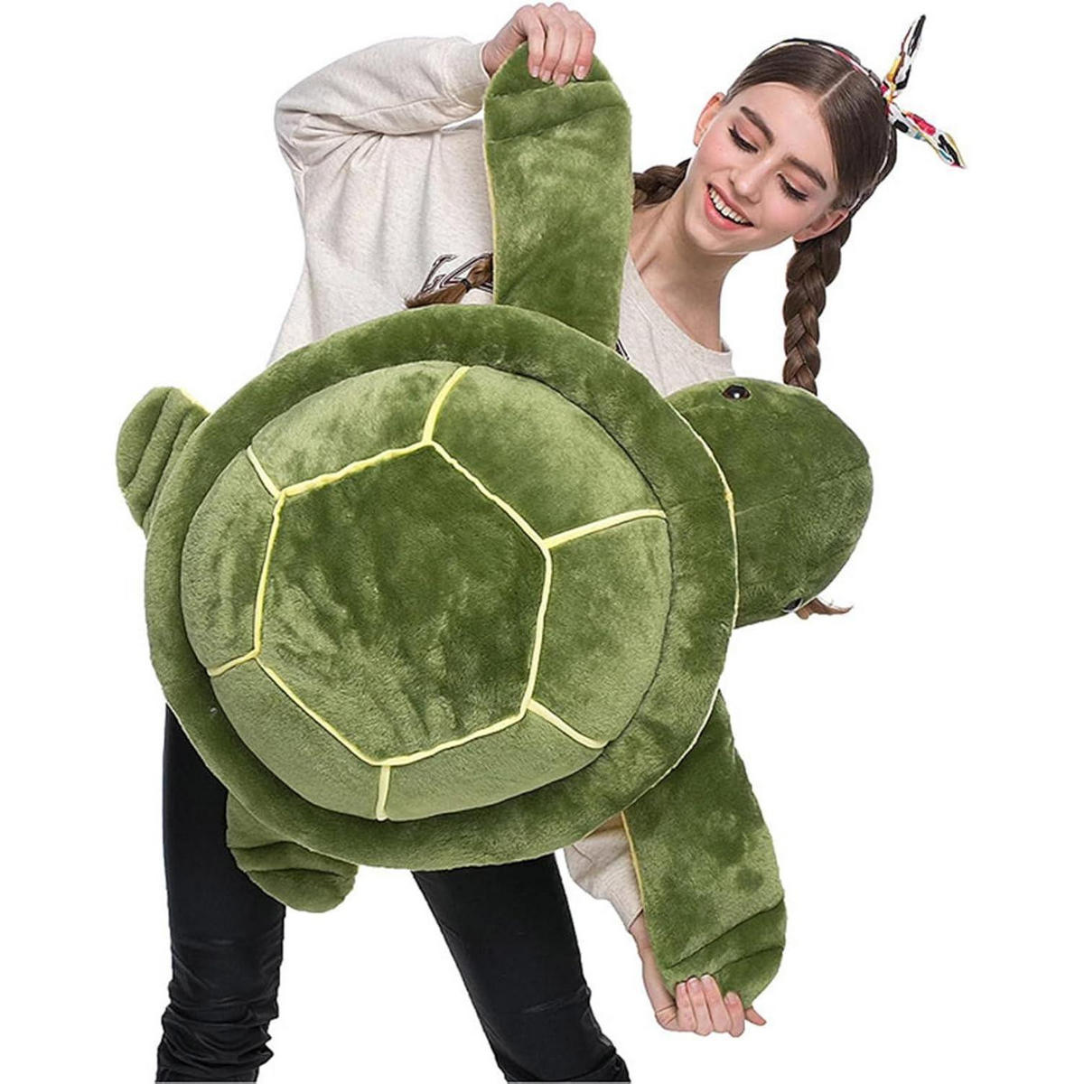 KUSCHELTIER Schildkröte Plüschtier 25 cm grün - Grün, Textil (25/25cm)