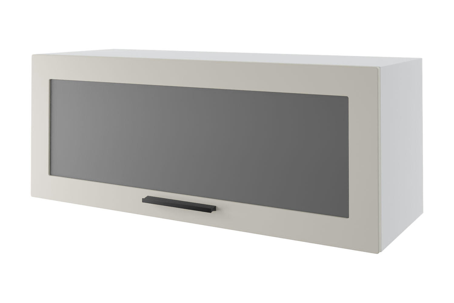KLAPPHÄNGESCHRANK Kvantum W4BS/90 Vanille Matt / Weiß Matt 90 / 32,5 / 36cm - Creme/Weiß, Holz/Holzwerkstoff (90/36/32.5cm) - Feldmann-Wohnen
