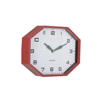 WECKER Modern Factory Octagon Rot 32/32/26 cm - Rot, Kunststoff (32/26/32cm) - Karlsson