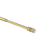 KLEMMSTANGE / SCHEIBENSTANGE Flexo 40-60 cm, 8 / 6 mm Ø, Messing-farbig - Messingfarben, Kunststoff/Metall (60cm) - INTERDECO