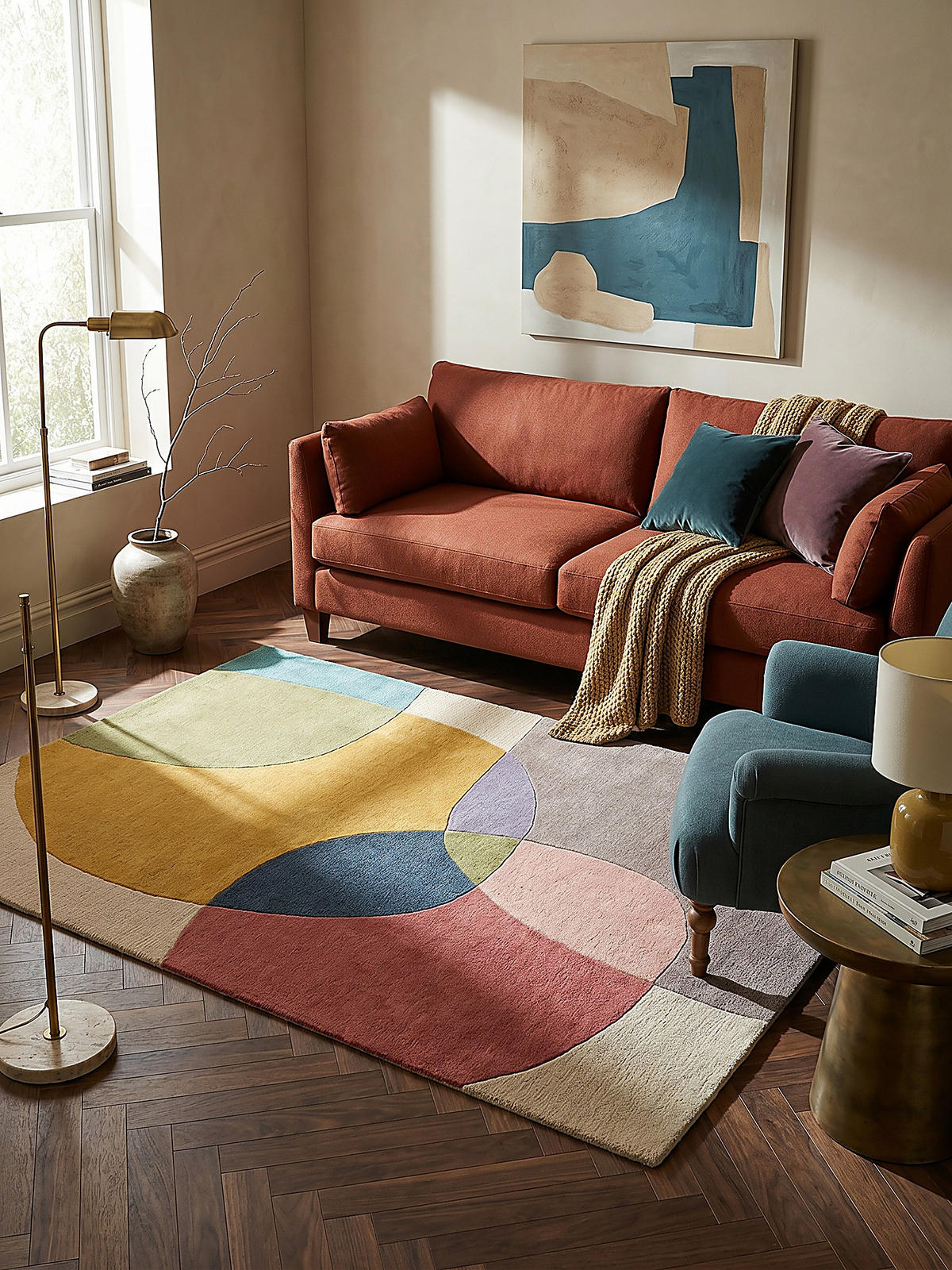 WOLLTEPPICH AIRE 160/230 cm - Multicolor, Textil (230/160cm) - KADIMA DESIGN