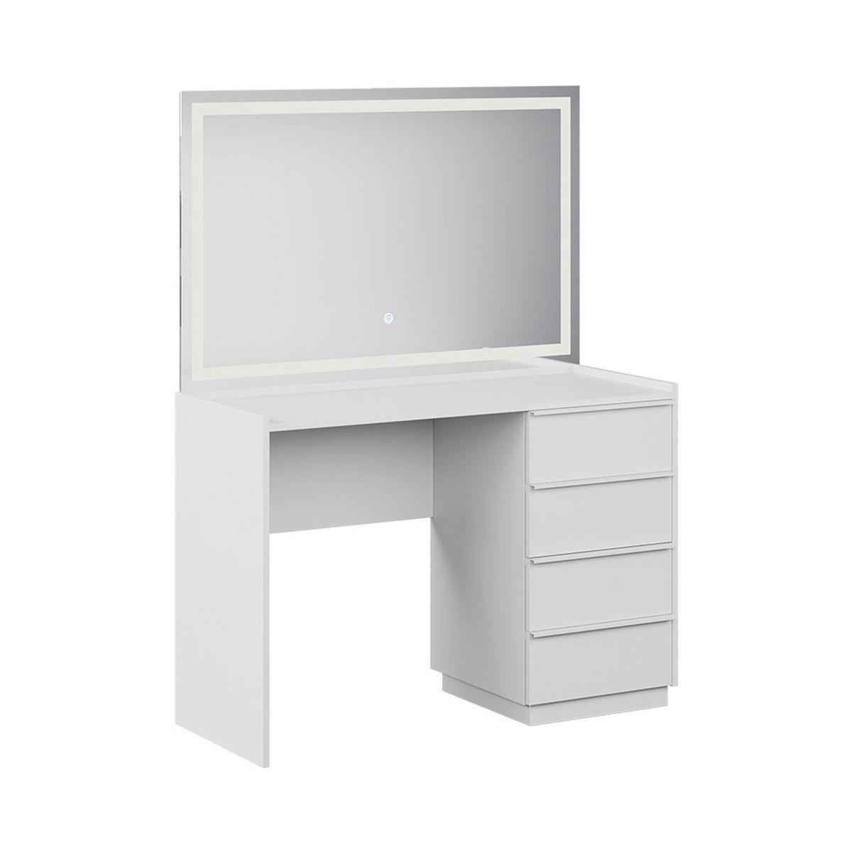 TOALETNÍ STOLEK Viktoria Bílá - bílá, kompozitní dřevo (110/77.2/45cm) - Vicco