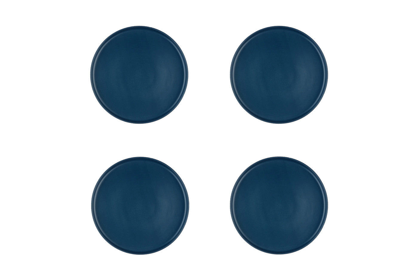 TELLER Scandi Ø21,5cm - 4er-Set - Marineblau - Blau, Keramik (21.5cm) - Björn