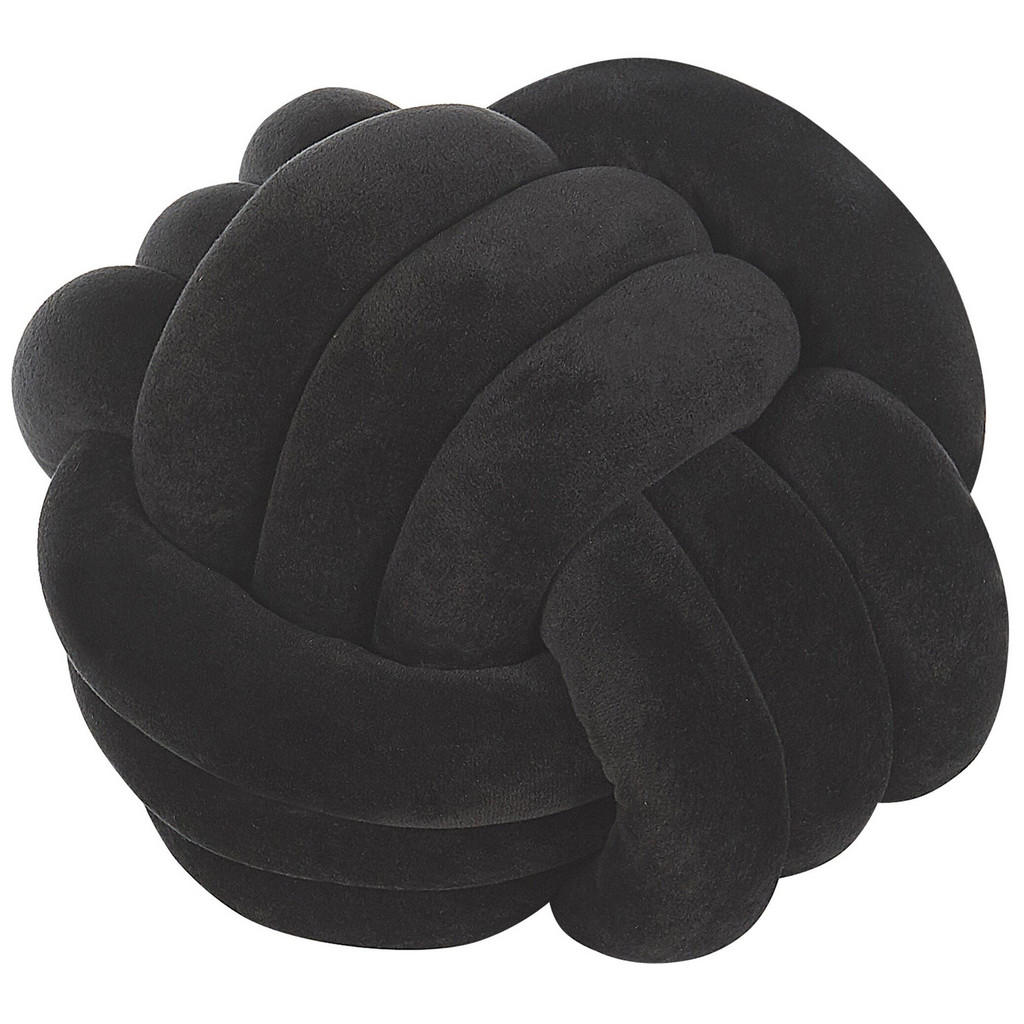 Beliani DEKORATIVNÍ POLŠTÁŘ Černý 30/30 cm Malni