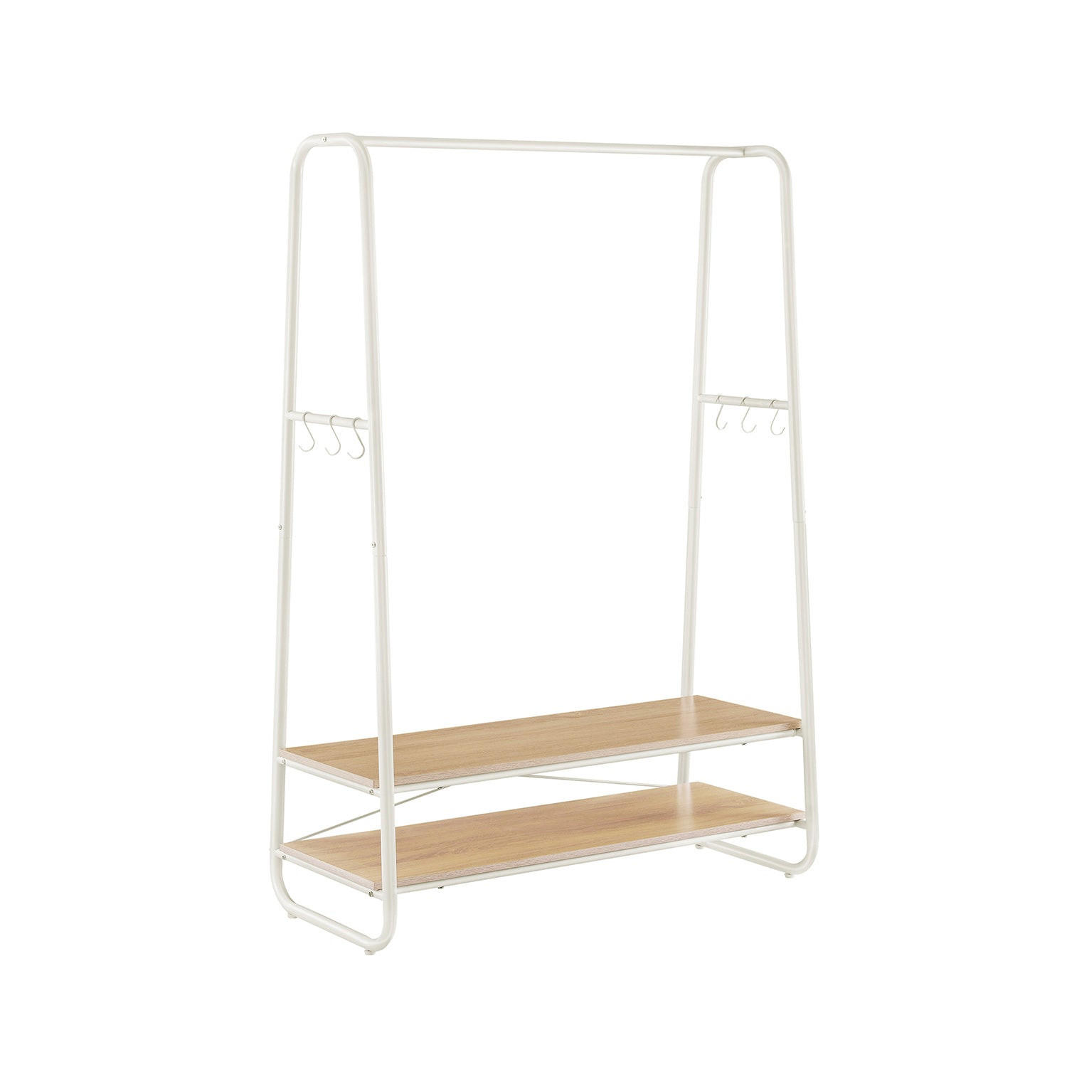KLEIDERSTÄNDER KIGALI - Creme, Holzwerkstoff (100/160/45cm) - Hansiro