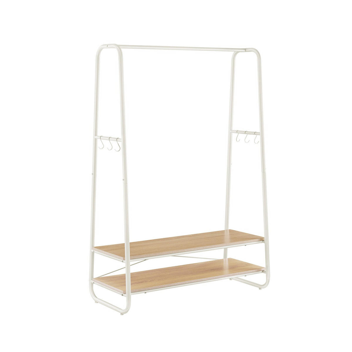 KLEIDERSTÄNDER KIGALI - Creme, Holzwerkstoff (100/160/45cm) - Hansiro