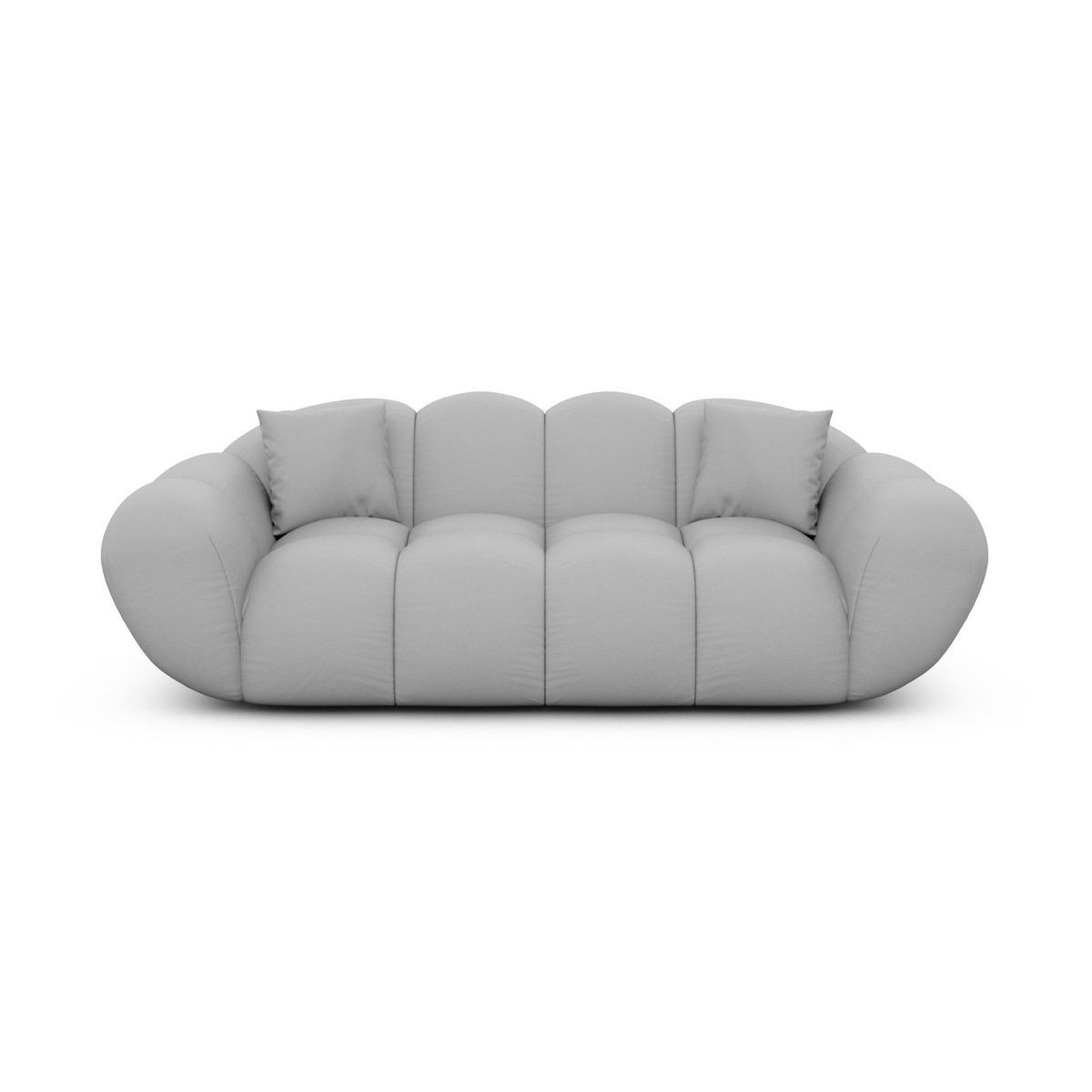 2-SITZER-SOFA Liva Hellgrau Kunstleder - Hellgrau, Kunststoff (200/70/93cm) - VAROYAL