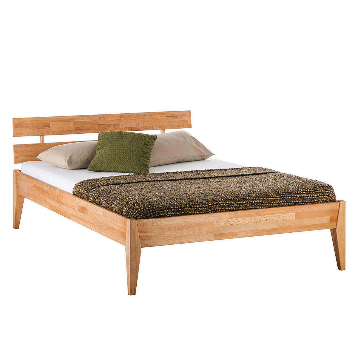 BETT - Massivholz - Kernbuche, Holz (140/200cm) - home24