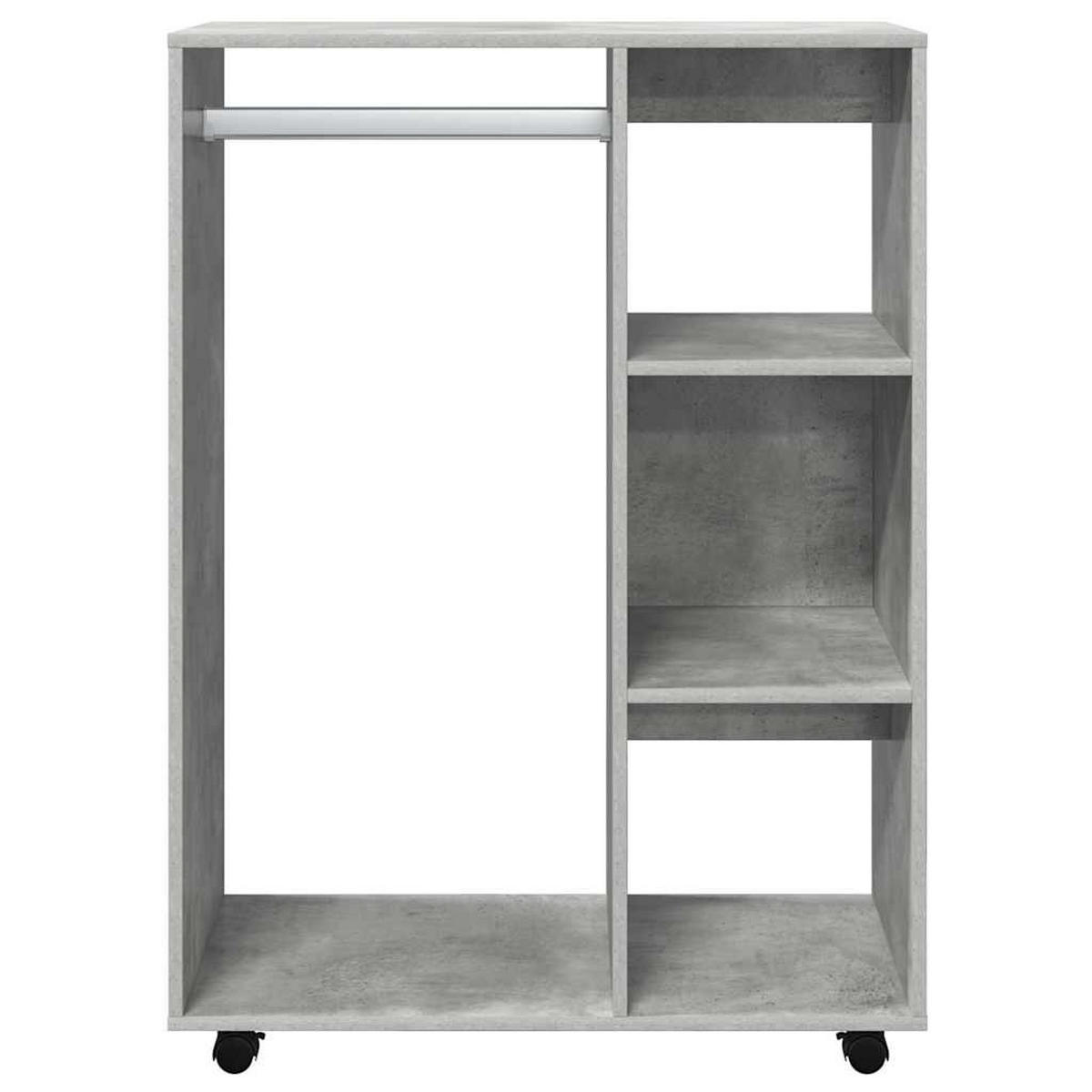 KLEIDERSCHRANK Betongrau 80/40/110 Cm Holzwerkstoff - Grau, Holzwerkstoff (40/110/80cm) - vidaXL