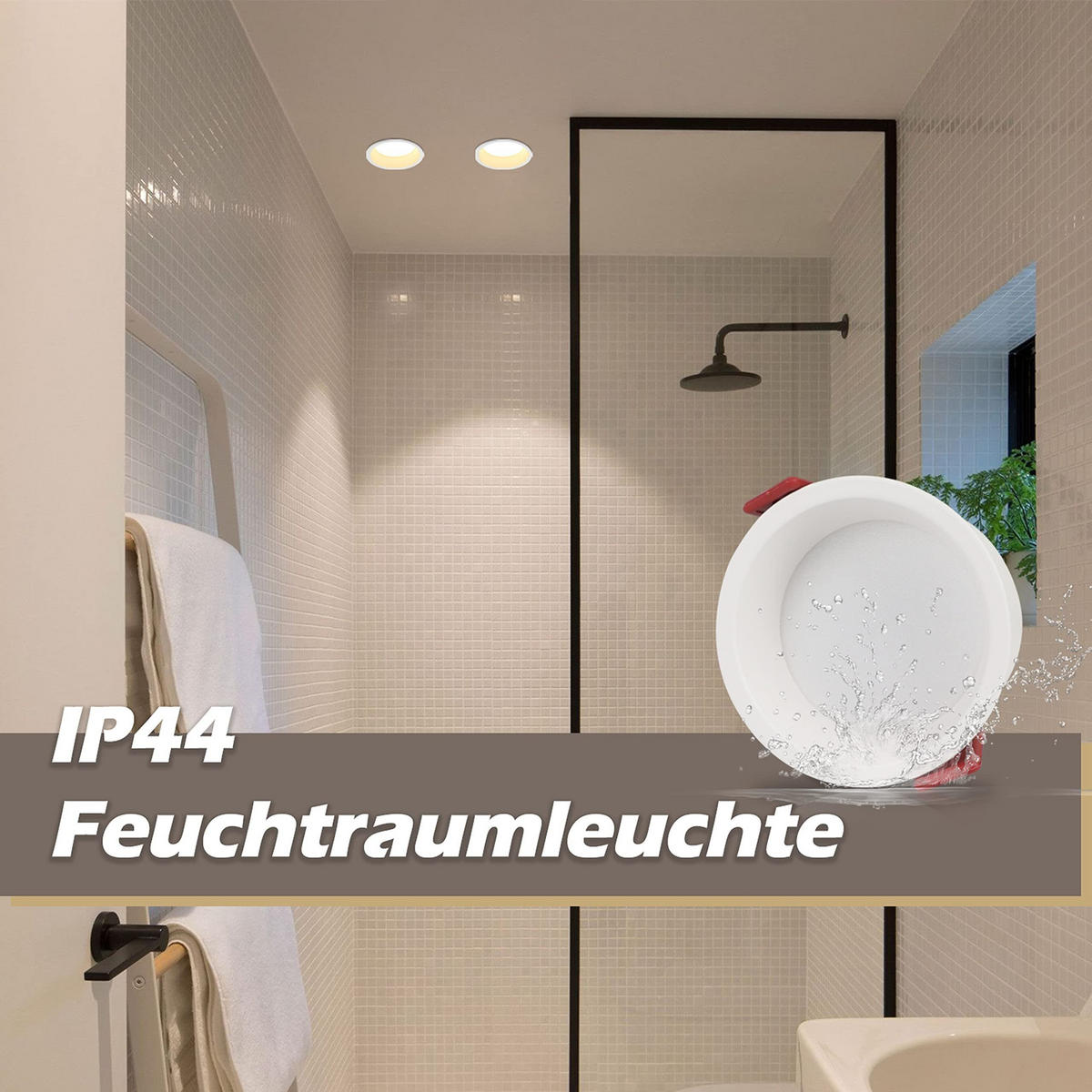 EINBAUSTRAHLER Alaric II 8.1/6.6/4.3cm - Weiß, Metall (8.1/6.6/4.3cm) - Nettlife