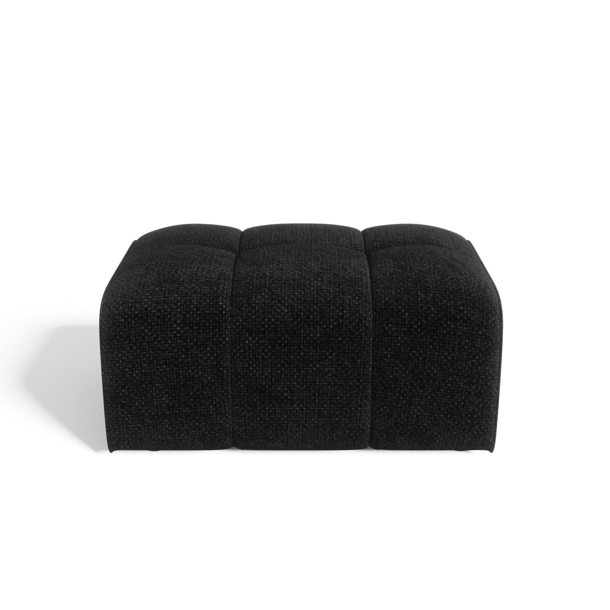 SITZKISSEN Chenille-Samt Dunkles Anthrazit 82cm - Anthrazit, Textil (82/45/60cm) - Sia Home