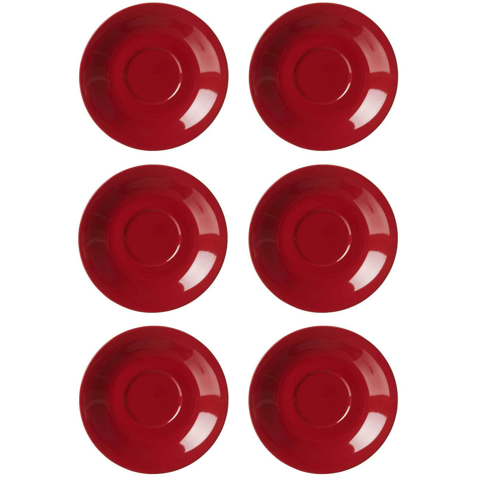JUMBOUNTERTASSEN Doppio Rot ø 17 cm 6er Set - Rot, Keramik (17cm) - Ritzenhoff Breker