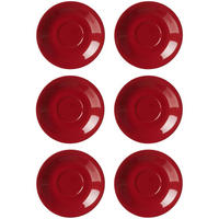 JUMBOUNTERTASSEN Doppio Rot ø 17 cm 6er Set - Rot, Keramik (17cm) - Ritzenhoff Breker
