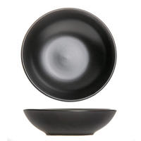 TIEFER TELLER Tiefe Teller Black Tie ø 21 cm - 6 Stück - Schwarz, Keramik (2/5/21cm) - Studio Tavola