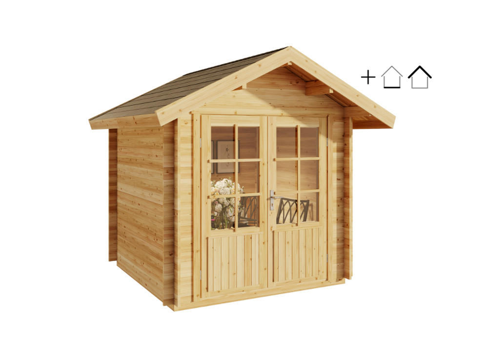 Alpholz Gartenhaus Natur 260x245x261 cm