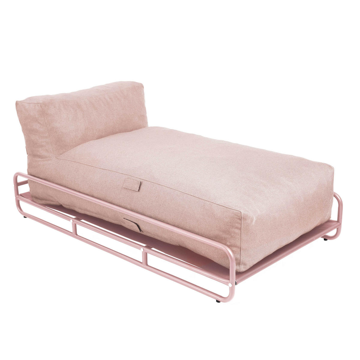 GESTELL für Chaiselongue, rosa - Pink, Metall (94/30/171cm) - Oviala