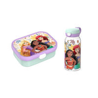 LUNCHSET (FLASCHE MIT KLAPPDECKEL) Campus Princess Power 600 ml + 750 ml 2er Set - Violett/Mintgrün, Kunststoff (10.8/21.8/21.8cm) - Mepal