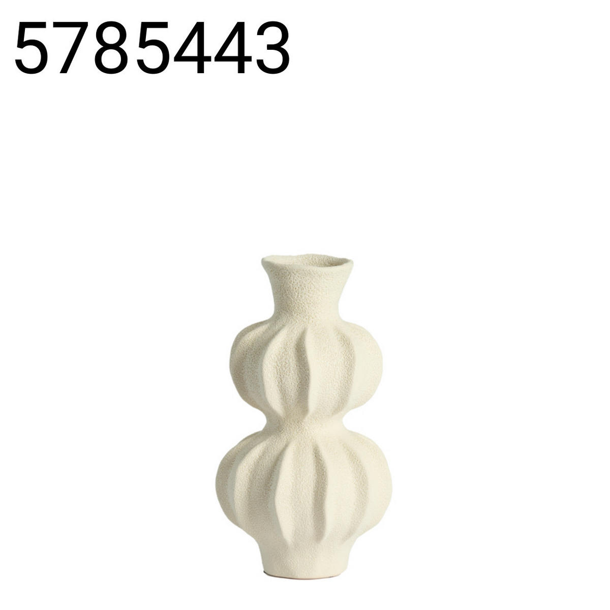 VASE Spotorno - Weiß - 18/18/33 cm - Weiß, Keramik (33cm) - Light & Living