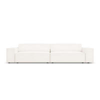 SOFA Jodie aus Boucle beige 3 Sitzplätze - Beige, Textil (102/70/204cm) - Micadoni