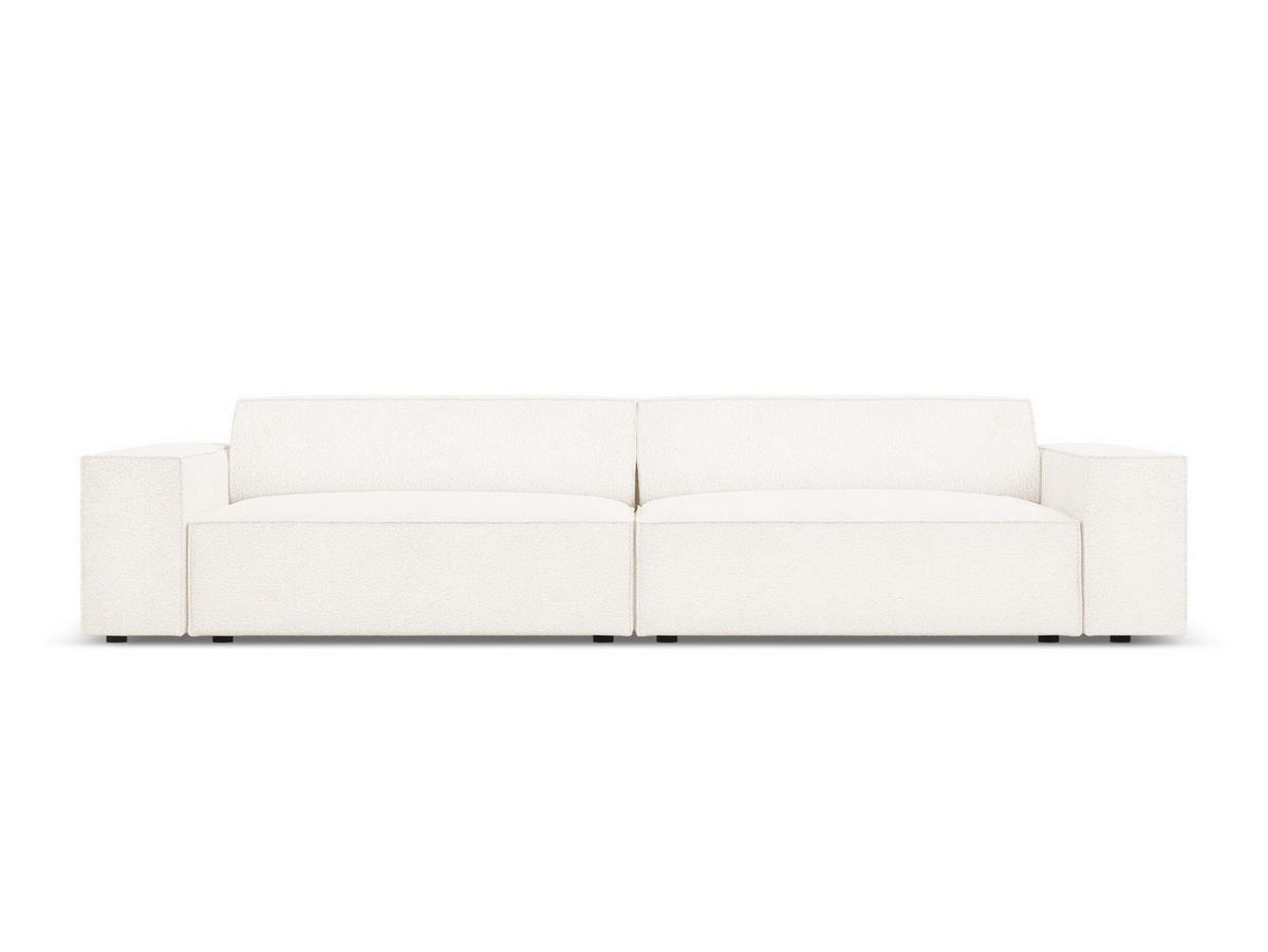SOFA Jodie aus Boucle beige 3 Sitzplätze - Beige, Textil (102/70/204cm) - Micadoni