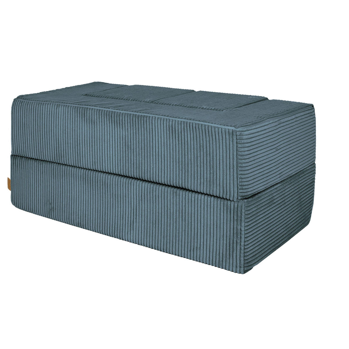 KINDERSOFA, Aesthetic, Cube, Türkis - Türkis, Textil (96/40/50cm) - MeowBaby