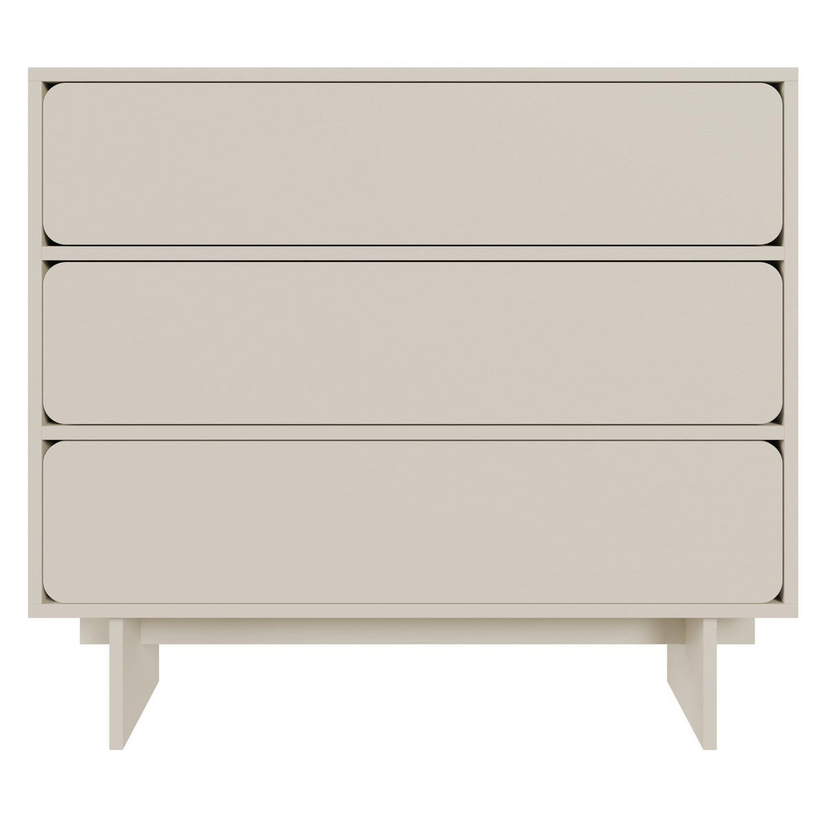 KOMMODE Wuwu Greige 101 cm - Taupe, Holzwerkstoff (100.8/87.9/35cm) - Selsey