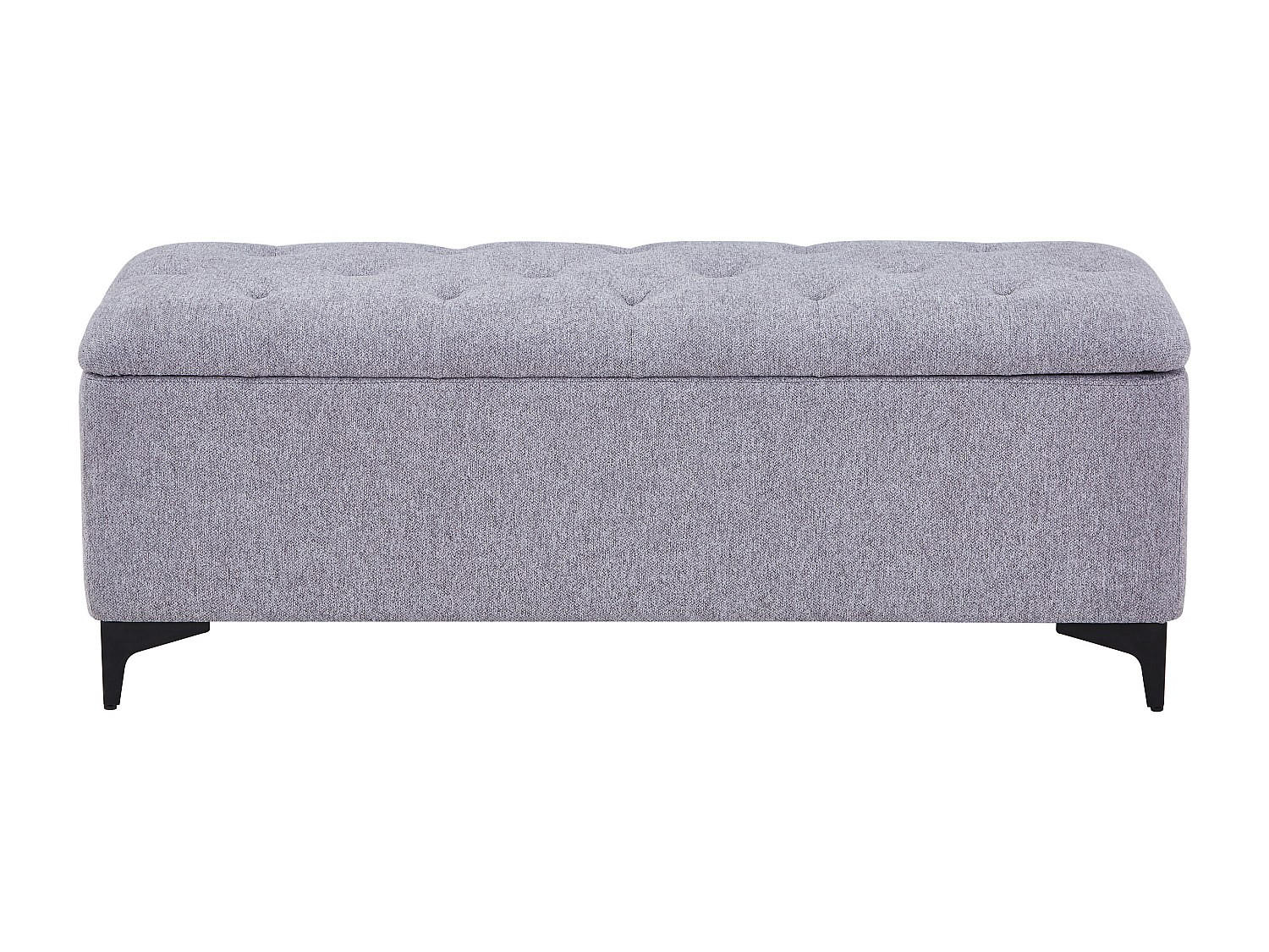 SITZBANK - 120 cm x 45 cm - Stoff - Grau - SABILO - Grau, Textil (120/44/45cm) - Vente-Unique