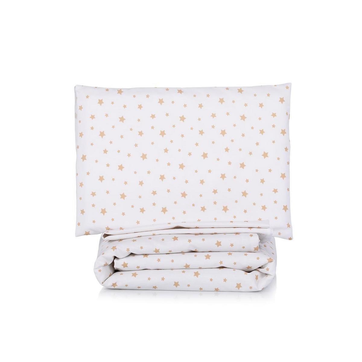 BABY BETTWÄSCHE Close to me 70 x 80 cm beige 4-tlg. Kissen, Kissenbezug, 100% Baumwolle, Polyester, Set: 0,485 kg - Beige, Textil (70/80cm) - Chipolino