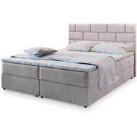 POSTEL BOXSPRING KERLO 140x200 cm, s matrací a úložným prostorem, béžová - béžová, kompozitní dřevo/textil (140/200cm) - MASSENO