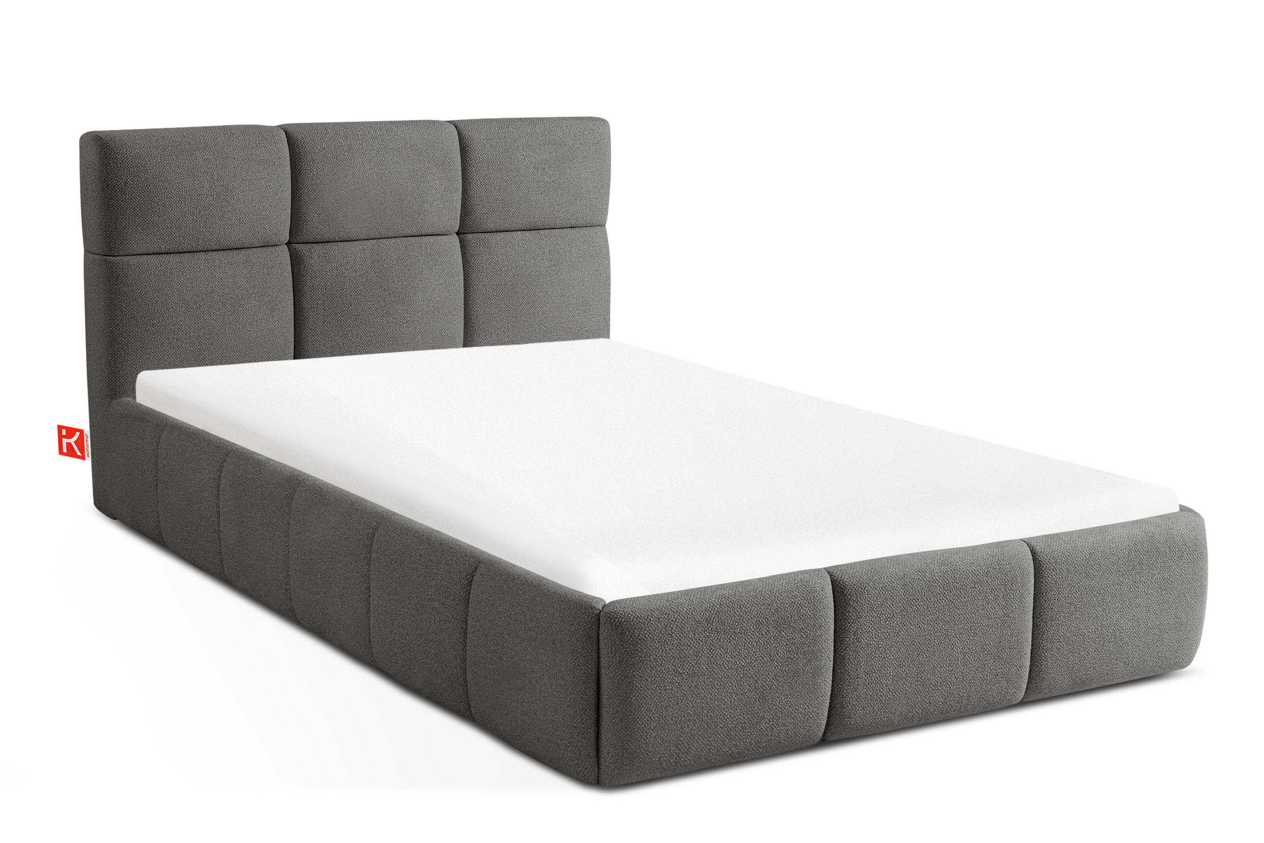 POLSTERBETT ALTOS Einzelbett, dunkelgrau - Dunkelgrau, Holz/Holzwerkstoff (120/200cm) - KONSIMO®