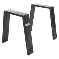 TISCHBEINE 2er Set Loft 44 x 42 cm Industrial - Anthrazit, Metall (8/42/44cm) - ML-DESIGN