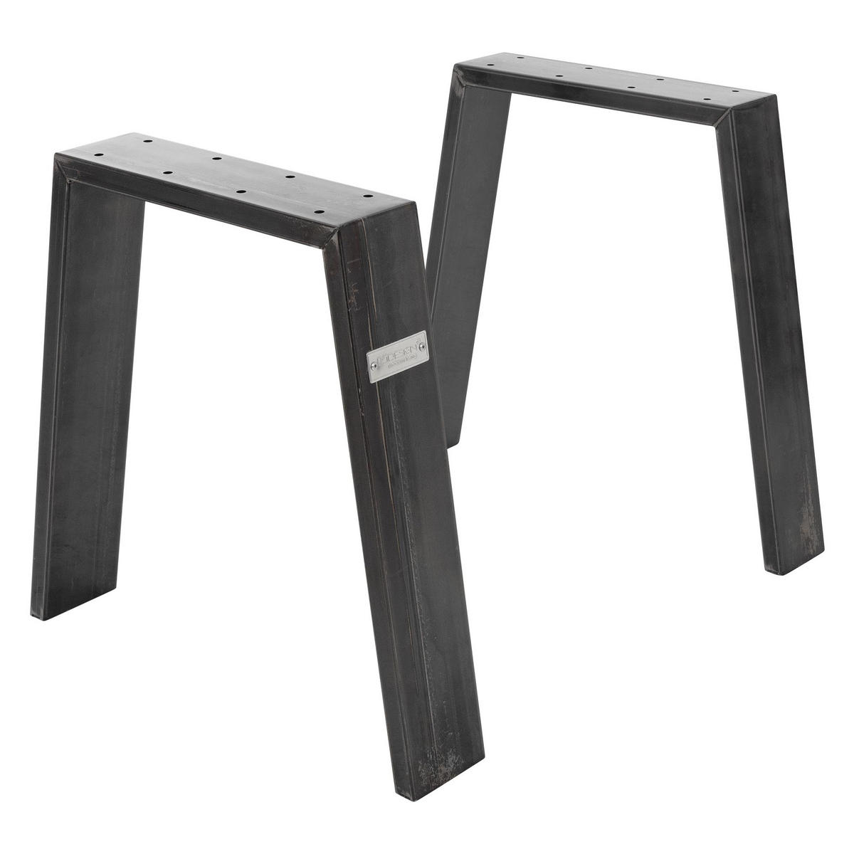 TISCHBEINE 2er Set Loft 44 x 42 cm Industrial - Anthrazit, Metall (8/42/44cm) - ML-DESIGN