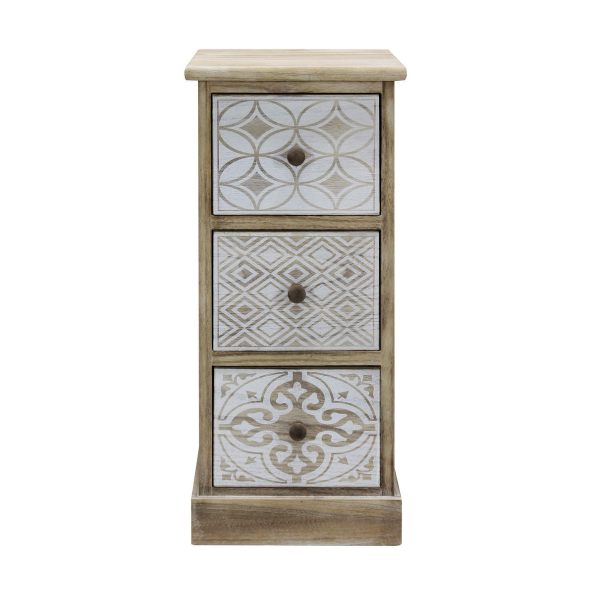 NACHTTISCH Hellbraun 25/29/63 cm - Hellbraun, Holz (25/63/29cm) - Mobili Rebecca