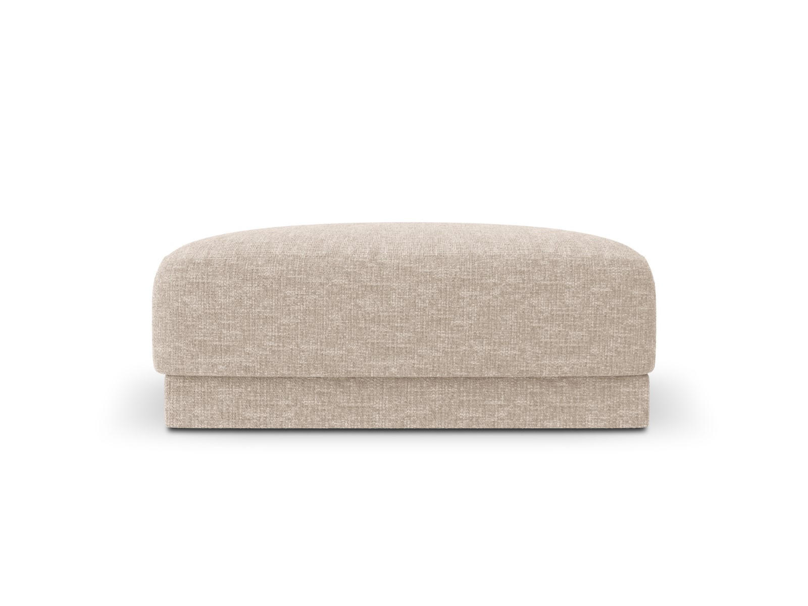 POUF Miley aus Chenille-Stoff beige - Beige, Textil (90/40/90cm) - Micadoni