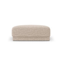 POUF Miley aus Chenille-Stoff beige - Beige, Textil (90/40/90cm) - Micadoni